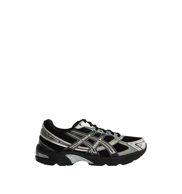Image 1 of 5 - BLACK - ASICS GEL-1130 Sneaker featuring overlays and breathable mesh underlays, sockliner, GEL technology cushioning for shock absorption, TRUSSTIC support system and at least 20% of the upper's synthetic leather is made with recycled materials.
