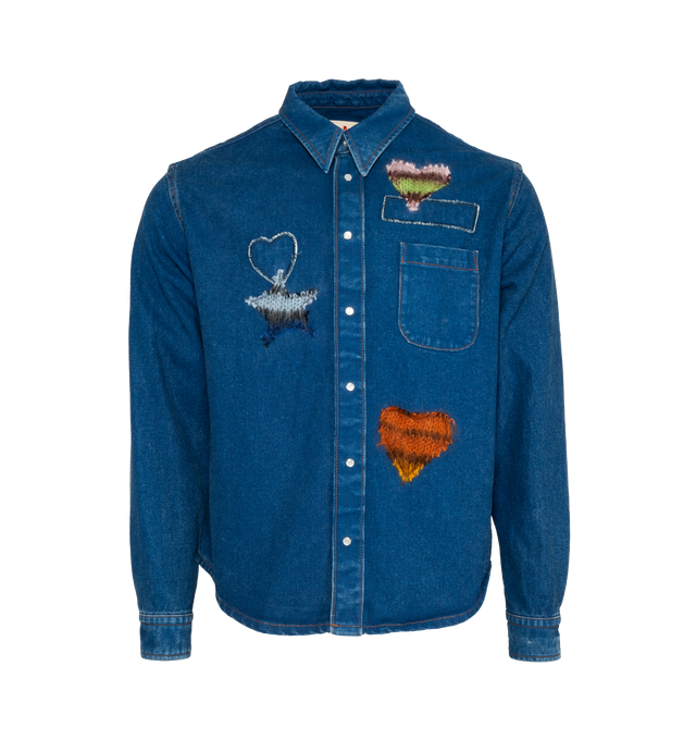 COATED DENIM SHIRT (MENS)