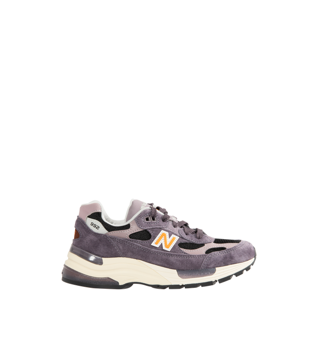 Image 1 of 5 - GREY - NEW BALANCE Made in USA 992 Core Sneaker featuring ABZORB cushioning at heel and forefoot, combination ENCAP and C-CAP midsole, reflective accents, NDurance rubber outsole, suede overlays and mesh upper.