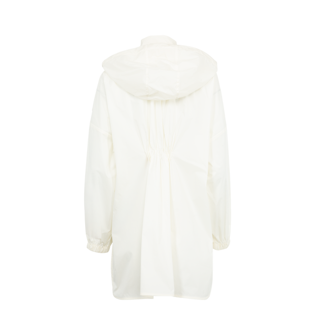 Image 2 of 3 - WHITE - MONCLER Leightweight Jacket featuring adjustable hood, zip closure, elastic cuffs and side pockets. 100% polyamide/nylon.