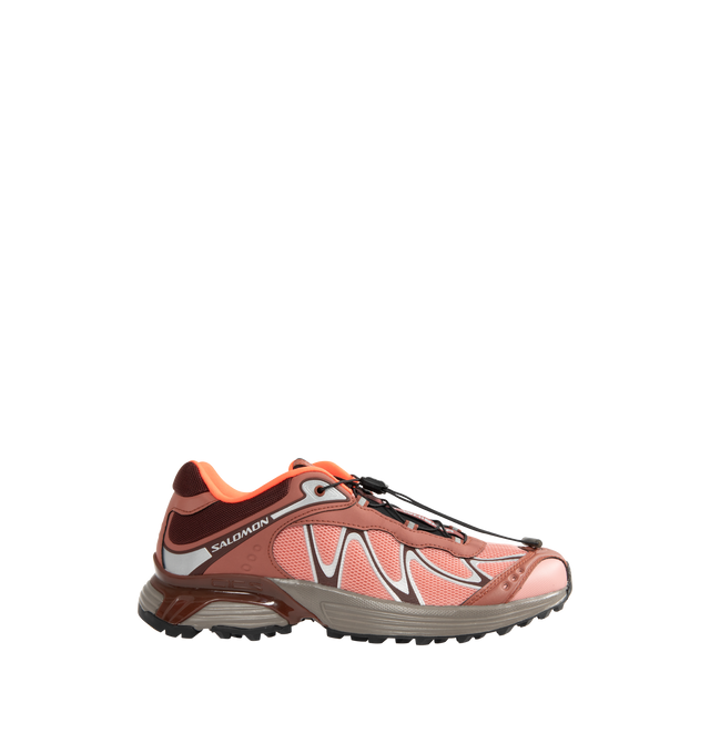 Image 1 of 5 - ORANGE - SALOMON XT-Whisper Sneakers featuring slip-on styling with pull-cord closure, logo detail on tongue and back counter, anti-debris tongue for extra level of protection and padded low-cut collar.