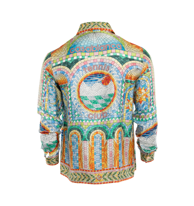 MULTICOLOR "MOSIAC DE DAMAS" SILK SHIRT (MENS)