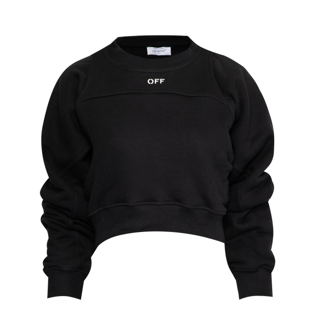 OFF STAMP ROUND CROP CREWNECK (WOMENS)