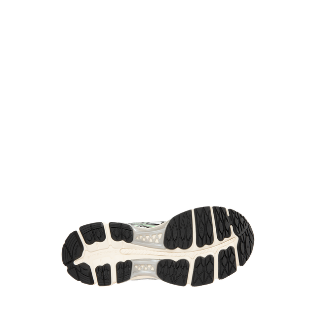 Image 4 of 5 - WHITE - ASICS Gel-Kayano 12.1 Sneaker featuring breathable mesh underlays, GEL-NIMBUS17 tooling system, FLUIDRIDE technology, rearfoot and forefoot GEL technology and dope dyed recycled sockliner mesh.