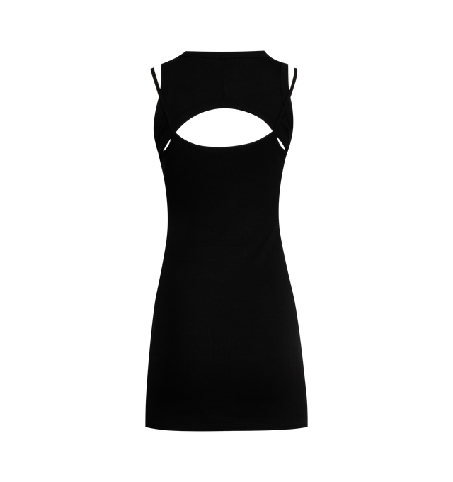 OFF STAMP RIB ROUND MINI DRESS (WOMENS)