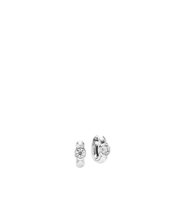 Image 1 of 3 - SILVER - Uniform Object Tusk Huggie Diamond is created in 18K yellow gold with 2.8 TCW 7.5mm round diamonds. Hirshleifers offers a range of pieces from this collection in-store. For personal consultation and detailed information about jewelry, please contact our dedicated stylist team at personalshopping@hirshleifers.com.This item may be restricted for online purchase to international clients. For assistance purchasing this item please contact our dedicated stylist team at personalshopping@hi