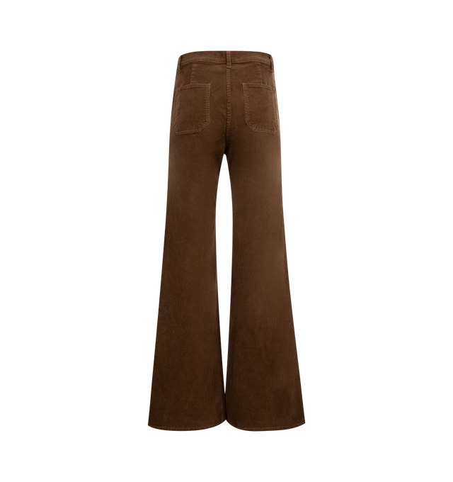 Image 2 of 3 - BROWN - NILI LOTAN Florence corduroy pants featuring a 4 pocket design and flared leg. 98% Cotton, 2% Elastane. Made in USA.
