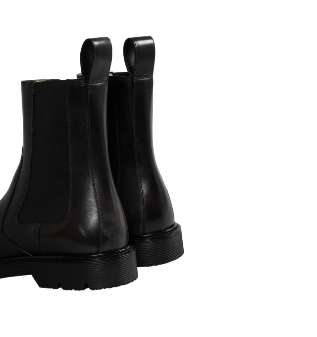 Image 3 of 4 - BLACK - LOEWE BLAZE CHELSEA BOOT is crafted in brushed calfskin featuring a rounded toe shape and a sturdy rubber sole, pull on style, pull on tab and 30mm heel. 100% calf leather. 