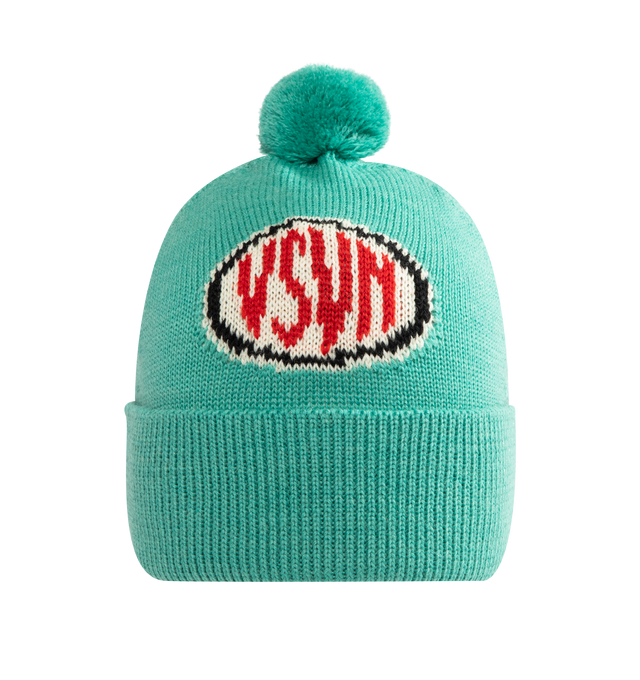 Image 1 of 2 - GREEN - VISVIM Wool Knit Beanie featuring a classic watch cap silhouette, traditional cuffed design and folded brim. Wool.