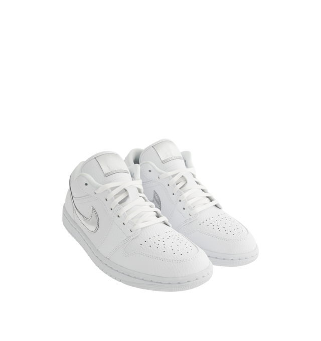 Image 2 of 5 - WHITE - JORDAN Air Jordan 1 Low SE Sneaker featuring encapsulated Air-Sole unit, lightweight cushioning, genuine leather in the upper and solid rubber outsole.