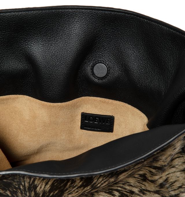 FLAMENCO CLUTCH IN HAIRY CALFSKIN