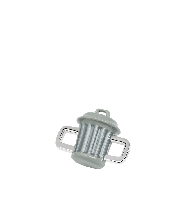 Image 7 of 9 - GREY - Poubel by The Gstaad Guy Poubelle Carm, also known as The Bin or The Trash Can, for all things that belong " la poubelle." All charms are made of .925 sterling silver, and are hand-painted using non-toxic lead-free enamel. Links sold separately. Hirshleifers offers a range of initial pieces from this collection in-store. For personal consultation and detailed information about jewelry, please contact our dedicated stylist team at personalshopping@hirshleifers.com