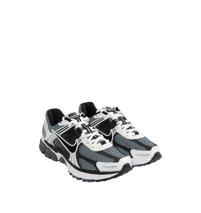 Image 2 of 5 - BLACK - Nike Zoom Vomero 5 Sneakers are lace-up sneakers featuring mesh with TecTuff and utilitarian overlays that are breathable and durable, cushlon foam with Zoom Air cushioning and rubber tread.