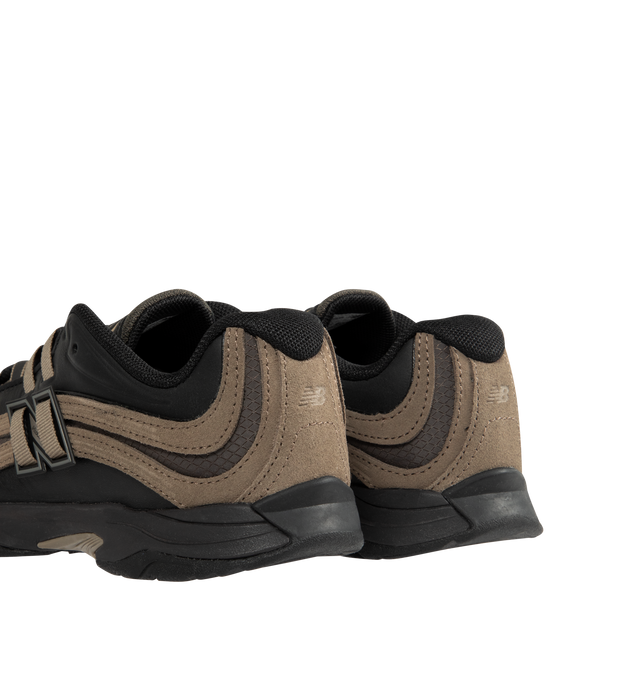 Image 3 of 5 - BLACK - NEW BALANCE RC56 Sneaker featuring leather and suede upper, low-profile design and lace up closure.