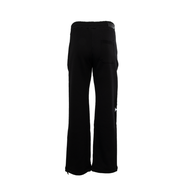 Image 2 of 5 - BLACK - AMIRI CNY Dragon Sweatpant featuring regular-fit, straight leg sweatpants, elasticized drawstring waistband, two pockets at sides, single pocket at back and graphic textured logo text and texts at sides. 100% cotton. 