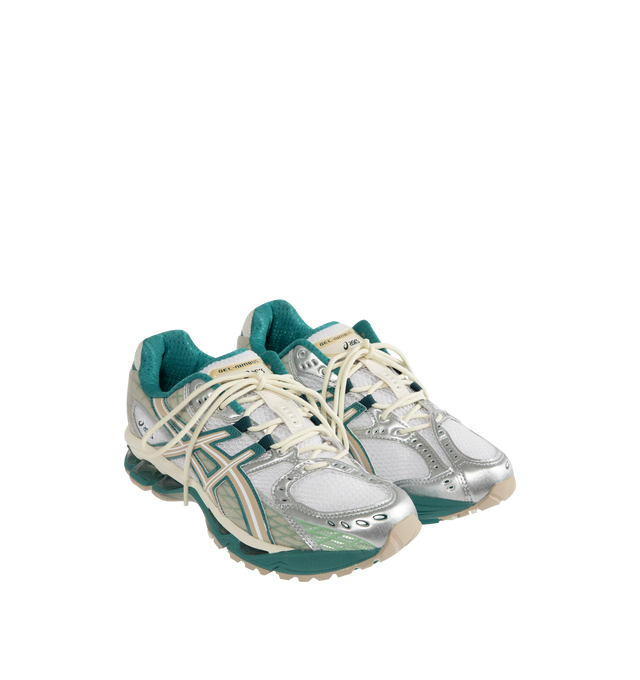 Image 2 of 5 - GREEN - ASICS Gel-Nimbus 10.1 Sneaker featuring asymmetric mesh upper, TRUSSTIC system, EVA foam midsole and GEL technology.