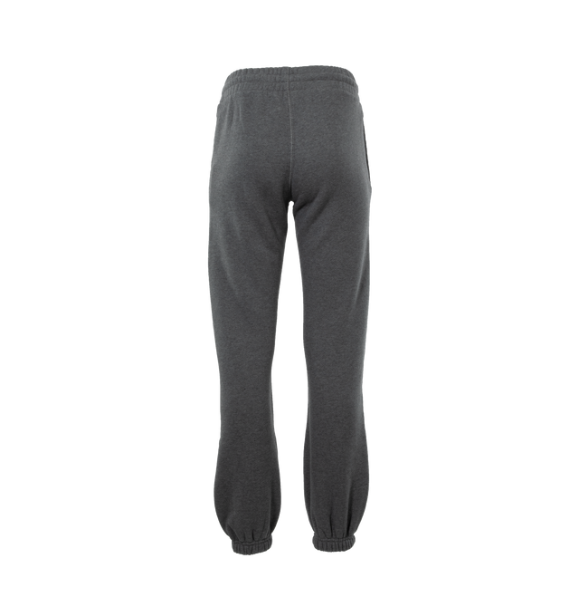 Image 2 of 4 - GREY - OFF-WHITE Flock Ow Cuff Sweatpant featuring logo at front, elasticized waist band and ankle cuffs. 100% cotton. 