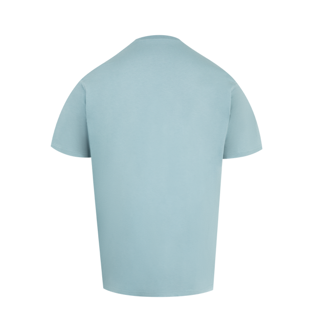 Image 2 of 2 - BLUE - CARHARTT WIP Pocket T-Shirt has a crew neck, chest pocket, and signature logo patch. 100% cotton.