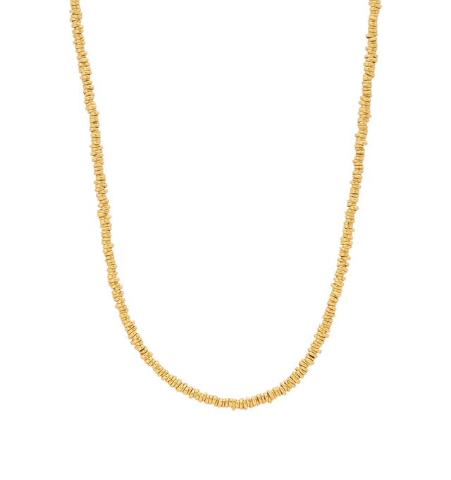 Image 1 of 1 - GOLD - ELI HALILI Gold Nugget Necklace featuring 22K gold nuggets on leather cord with button closure. 18 inches. Made in New York. Hirshleifers offers a range of initial pieces from this collection in-store. For personal consultation and detailed information about jewelry, please contact our dedicated stylist team at personalshopping@hirshleifers.com. This item may be restricted for online purchase to international clients. For assistance purchasing this item please contact our dedicated sty