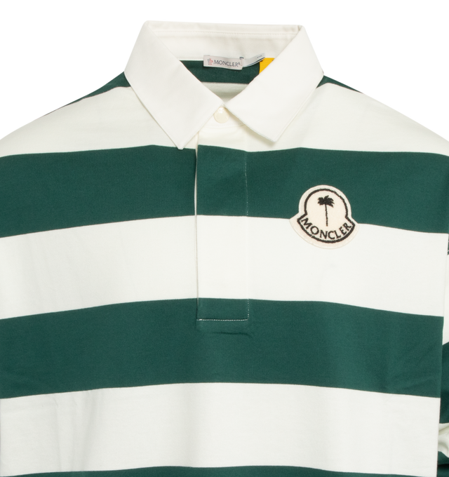 MONCLER X PALM ANGELS LONG SLEEVE POLO (UNISEX)