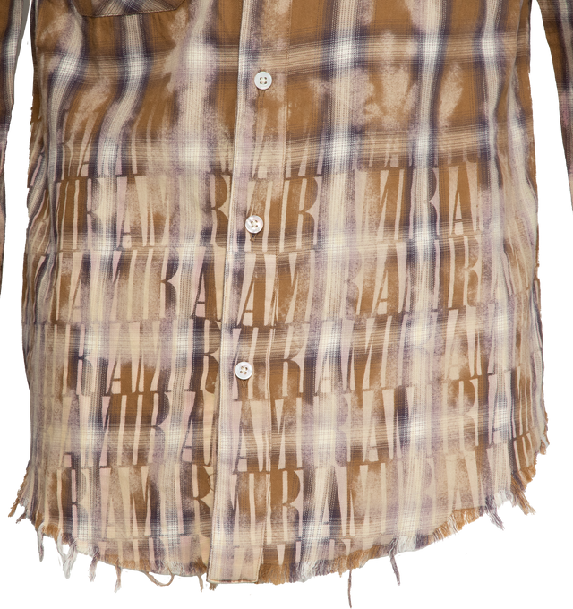 BLEACH AMIRI LOGO FLANNEL (MENS)