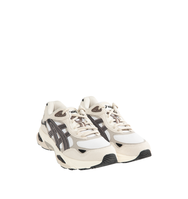 Image 2 of 5 - MULTI - ASICS GEL-NYC 2.0 Sneaker featuring suede overlays, rearfoot and forefoot GEL technology, shock-attenuating material placed in the midsole of the shoe for cushioning and shock absorption, FF BLAST PLUS cushioning, TPU TRUSSTIC technology, walking-specific flex grooves to support natural movement and smooth heel to toe transition, angled heel softens heel contact with the ground and facilitates more natural heel to toe transitions.