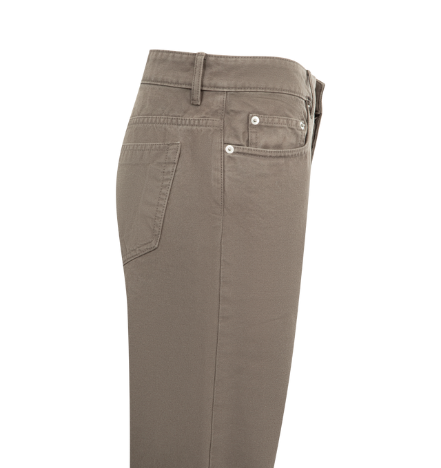 Image 3 of 3 - BROWN - DRKSHDW Fog Out Jeans featuring regular fit, belt loops, 5-pocket styling, full length and slver-tone hardware.100% cotton. Made in Italy.