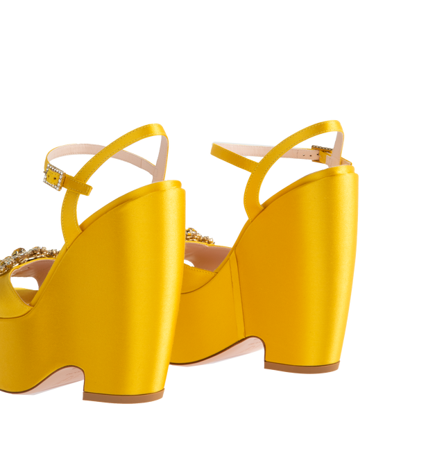FLOWER STRASS WEDGE SANDAL