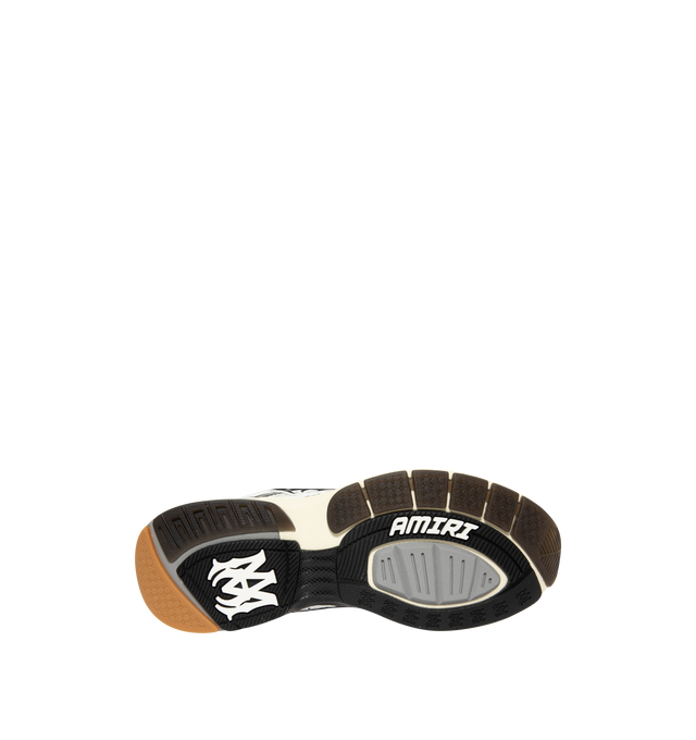 Image 4 of 5 - MULTI - Amiri Mens Ma Tech Sneakers feature a mesh and leather upper with contrast detailing and signature MA icon. Designed with a lace-up closure and durable rubber outsole inspired by technical running shoes. Upper: Leather, Polyester, and Rubber; Sole: Rubber. Made in Vietnam.