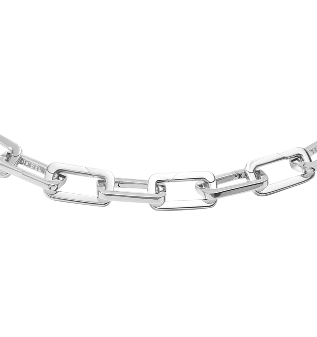 Image 7 of 8 - SILVER - Poubel by The Gstaad Guy Necklace Links composed of 43 interchangeable sterling silver links, acting as a canvas for your Poubel charms. Poubel links are made with recycled, rhodium plated, sterling silver, comprised of 92.5% pure silver and 7.5% other metals. The addition of other metals makes our links more durable, without compromising colour or shine. Circumference: 50 cm. Size: one size fits all, as links can be independently added or removed. Charms and pendants sold separatel