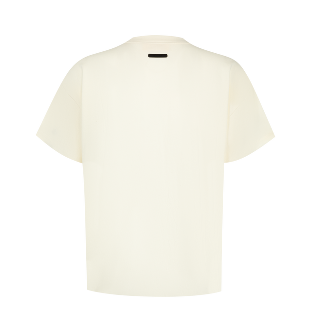 Image 2 of 2 - WHITE - The Men's Fear of God Essentials Tee is made from a lightweight soft knit cotton jersey. The rib-knit crewneck tee featuring a slim fit.