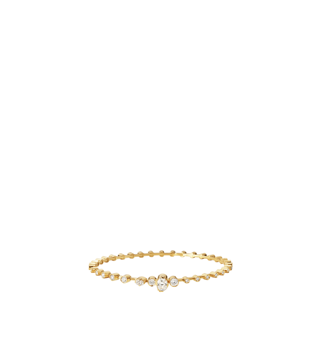 Image 1 of 1 - GOLD - SOPHIE BILLE BRAHE Bracelet De Sky featuring 18K recycled yellow gold, VVS diamonds 1.52 ct. Center stone: 0.50 ct oval diamond. Closure: SBB signature lock. 17 cm.