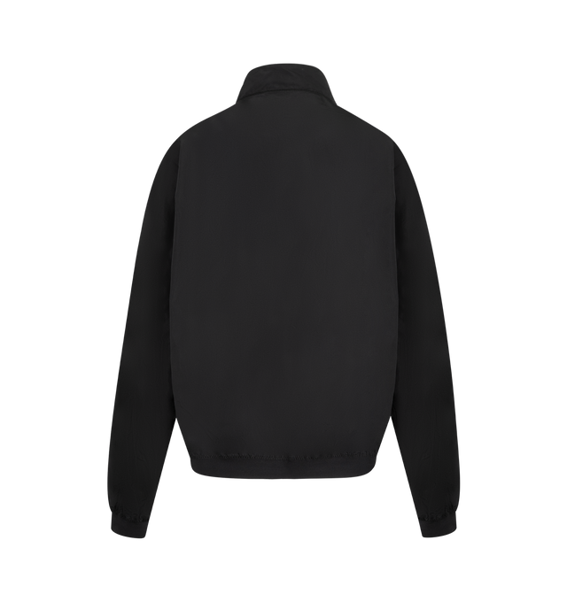 Image 2 of 3 - BLACK - THE ROW Odeon Jacket featuring lightweight bomber jacket in technical fabric with structured stand collar, concealed zip pockets, front zip closure, and ribbed cuffs and hem. 100% polyester. Made in Italy.