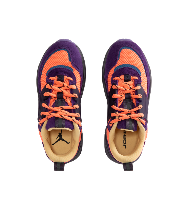 Image 5 of 5 - MULTI - Men's Jordan Trunner O/S SP Sneakers feature a breathable mesh upper with suede and synthetic overlays, molded midfoot support wings, and signature Jordan branding for a modern athletic look. These lifestyle sneakers combine responsive Cushlon 3.0 foam cushioning, a lightweight foam midsole, and a durable rubber outsole for exceptional comfort, stability, and everyday traction. Main Material: Mesh, Suede, and Synthetic. Midsole: Foam with Cushlon 3.0 Cushioning. Sole: Rubber.