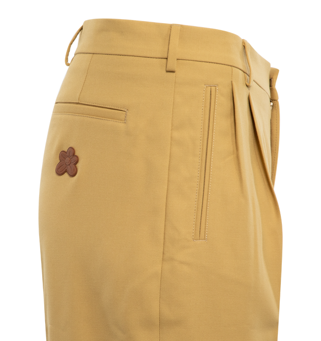 LACOSTE X LE FLEUR TAPERED PLEAT PANTS (UNISEX)