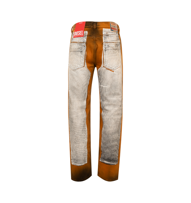 Image 2 of 3 - MULTI - DIESEL Straight Jeans 2010 D-Macs featuring loose style with a regular waist, straight leg, distinctive label and button fly. 100% cotton. 