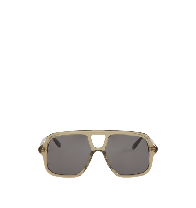 Image 1 of 3 - GREY - Loewe Aviator-shaped sunglasses in a slim acetate construction featuring universal fit, UVA/UVB protection and metal LOEWE logo. Made in Italy.