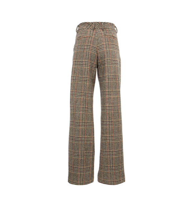 Image 2 of 4 - BROWN - LIBERTINE STARLIGHT PLEATED PANTS featuring tailored fit, belt loops, front slash pockets and back welt pockets. 100% wool. 