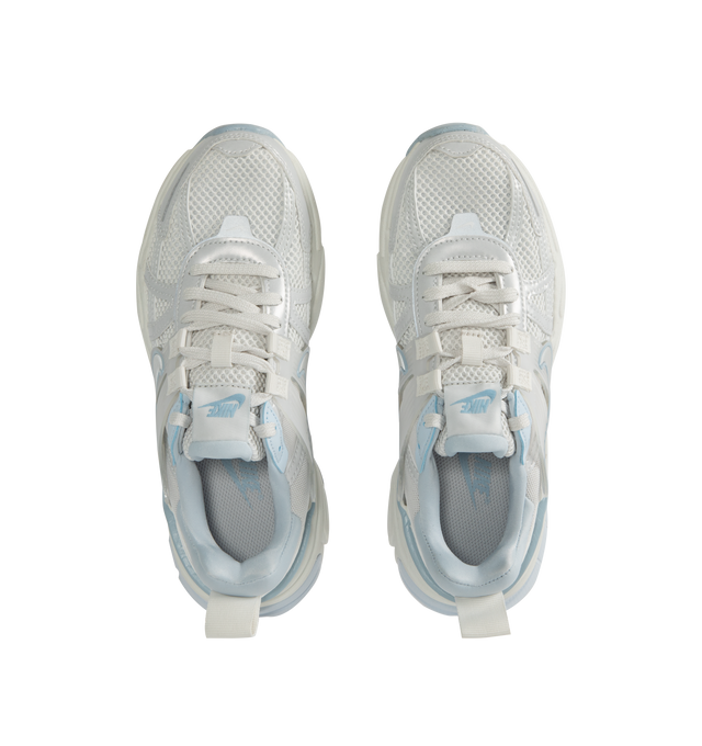 Image 5 of 5 - WHITE - NIKE V2K Run Sneaker featuring mesh upper, dual-density foam midsole, translucent plastic accents and rubber outsole.