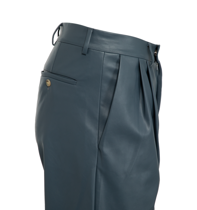 VEGAN PLEATED TROUSER (MENS)