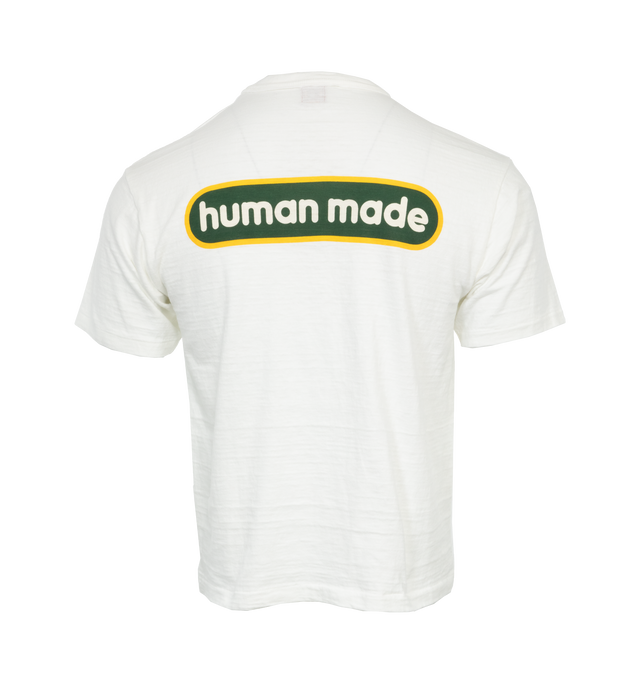 Image 2 of 4 - WHITE - HUMAN MADE Graphic T-Shirt #8 featuring crew neck, short sleeves, logo on front and back. 100% cotton.  