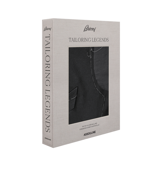 Image 1 of 4 - GREY - ASSOULINE Brioni: Tailoring Legends featuring text by Olivier Saillard, a personal foreword by novelist Bret Easton Ellis, celebrating the Houses outstanding heritage and the evolution of mens style through decades of its sartorial traditions, with rarely seen materials and original photography of archival garments. 264 pages. 200 illustrations. Linen hardcover in a luxury slipcase. W 10.9 x L 13.8 x D 4.2 in.