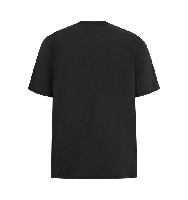 Image 2 of 2 - BLACK - CARHARTT WIP Faded Pond Corps T-Shirt featuring a loose fit from a midweight organic cotton jersey, heavy stone wash, graphic print on the chest, short sleeves and crew neck. 100% cotton.