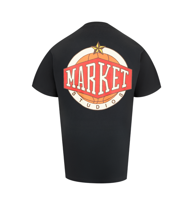 Image 2 of 2 - BLACK - MARKET Western Conference Graphic T-Shirt featuring a relaxed fit, crewneck, short sleeves and graphic on front and back. 100% cotton.
