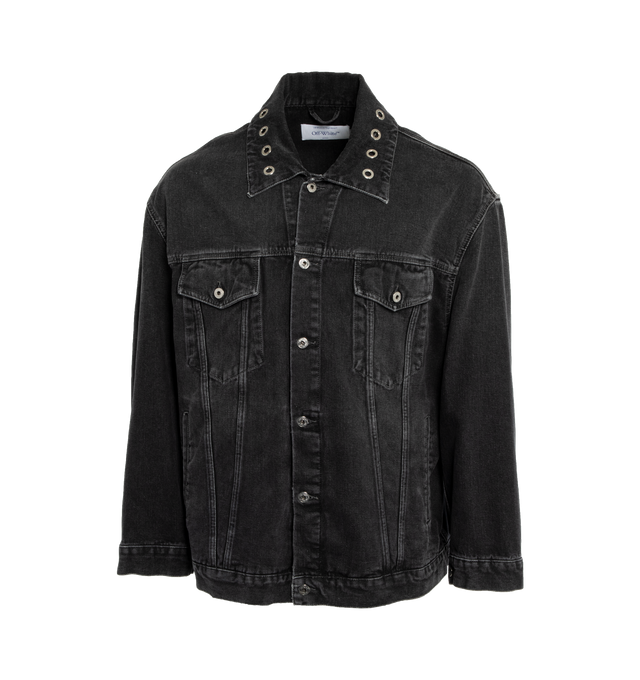 EYELET DENIM OVER JACKET (MENS)