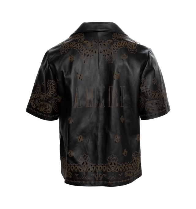 LEATHER BANDANA SHIRT (MENS)