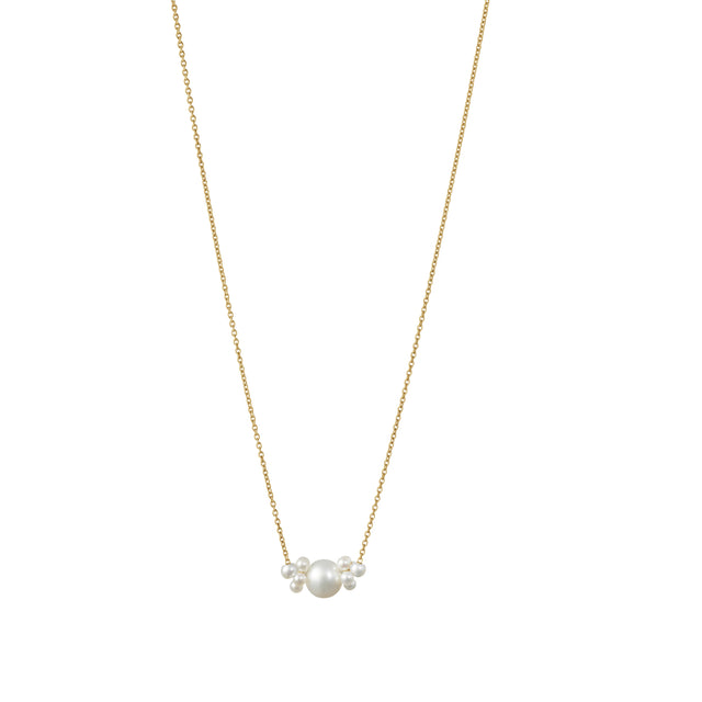 Image 1 of 1 - WHITE - SOPHIE BILLE BRAHE Orangerie Deperles Necklace has varying size freshwater pearls and lobster clasp. 14k gold. For personal consultation and detailed information about jewelry, please contact our dedicated stylist team at personalshopping@hirshleifers.com.
