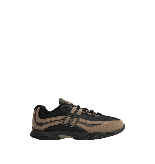 Image 1 of 5 - BLACK - NEW BALANCE RC56 Sneaker featuring leather and suede upper, low-profile design and lace up closure.