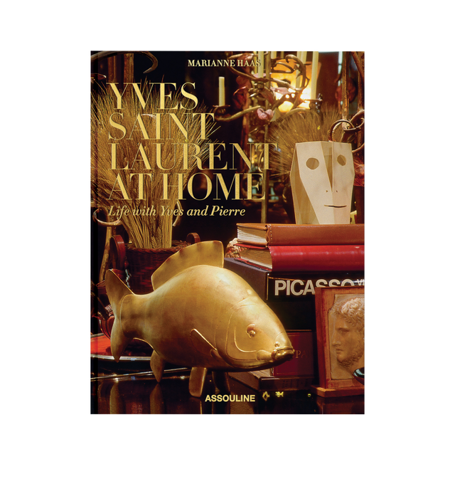 Image 2 of 4 - MULTI - ASSOULINE Yves Saint Laurent at Home. Discover Yves Saint Laurent and Pierre Bergs savoir-faire through the most exquisite photographs of the interiors and gardens of Yvess Chteau Gabriel, the dacha in Deauville; the Villa Majorelle in Marrakech; the apartment on rue de Babylone and his maison de couture on avenue Marceau. With photographs by Marianne Haas and texts and special contributions from Jacques Grange, Catherine Deneuve, Betty Catroux, Laurence Benam, Louis Benech, and other