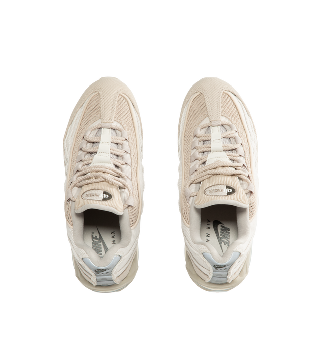 Image 5 of 5 - NEUTRAL - Nike Men's Air Max 95 Big Bubble Sneaker featuring textile and synthetic leather, visible Max Air cushioning, flex grooves in the midsole and outsole, foam midsole and rubber outsole.